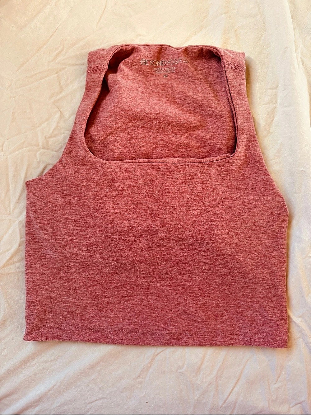 Beyond Yoga Spacedye Square Neck Tank Pink XS